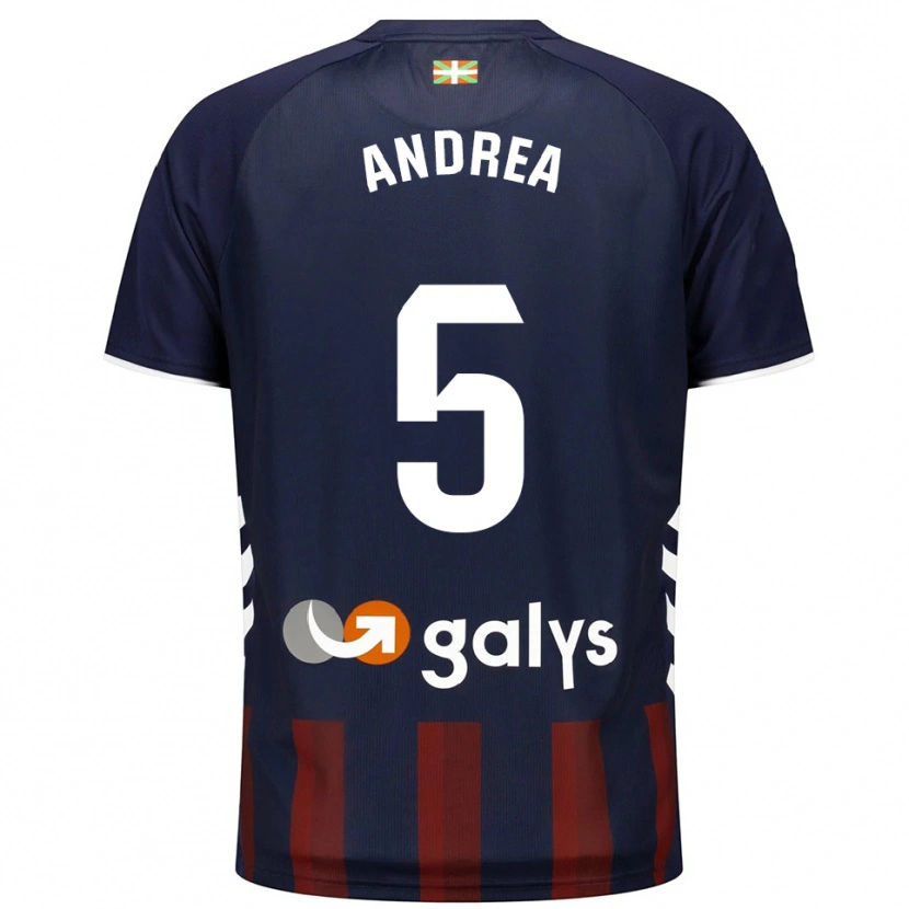 Danxen Men Andrea Sierra Larrauri #5 Navy Red Home Jersey 2025/26 T-Shirt