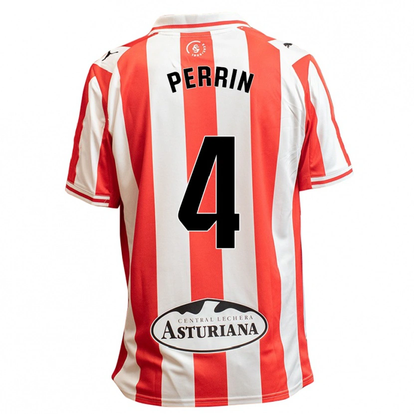 Danxen Men Lucas Perrin #4 White Red Home Jersey 2025/26 T-Shirt