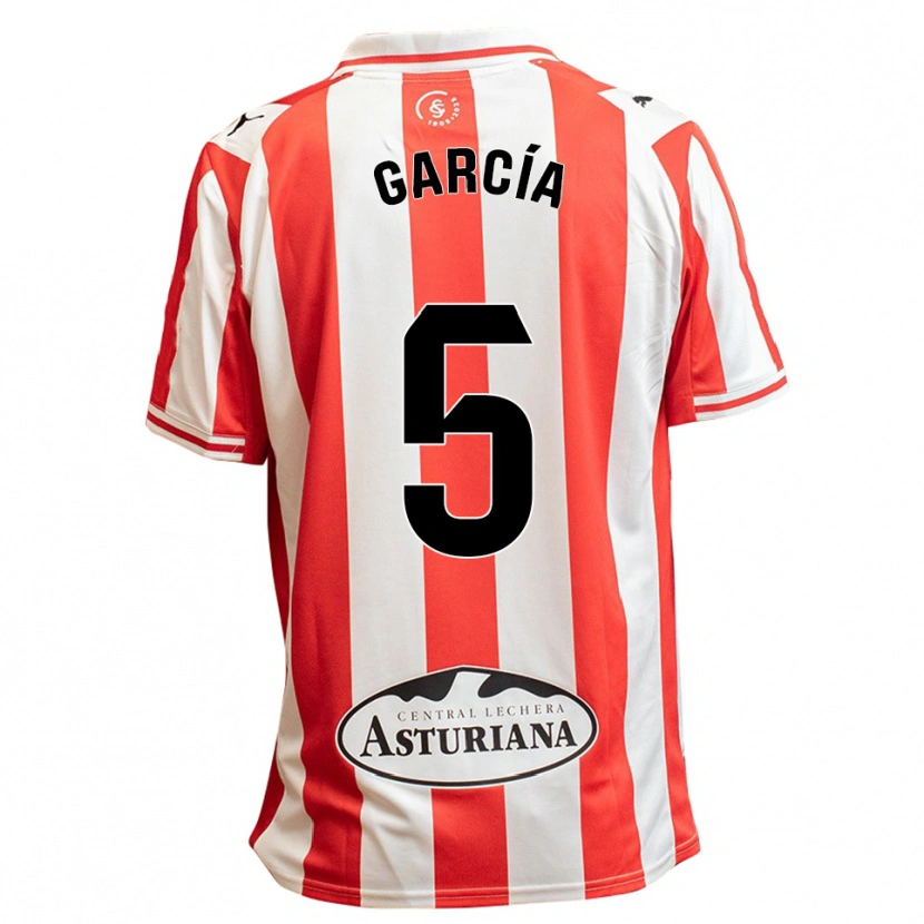 Danxen Men Pablo García #5 White Red Home Jersey 2025/26 T-Shirt