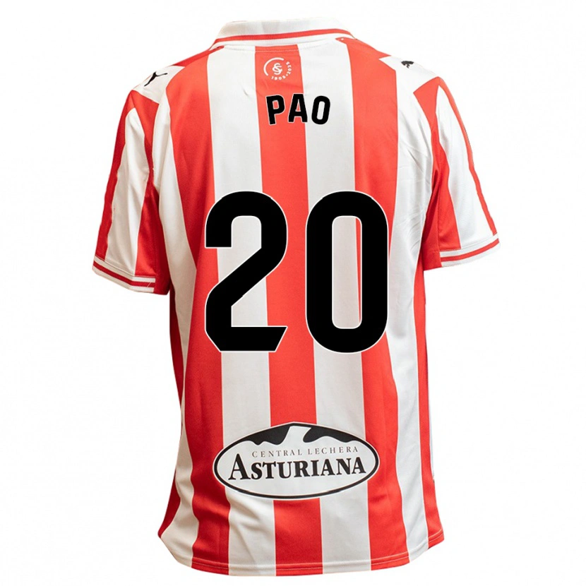 Danxen Men Paola Hernández Martín #20 White Red Home Jersey 2025/26 T-Shirt