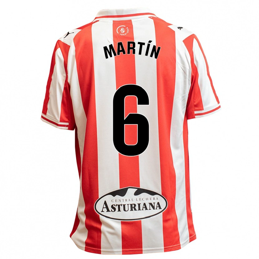 Danxen Men Nacho Martín #6 White Red Home Jersey 2025/26 T-Shirt