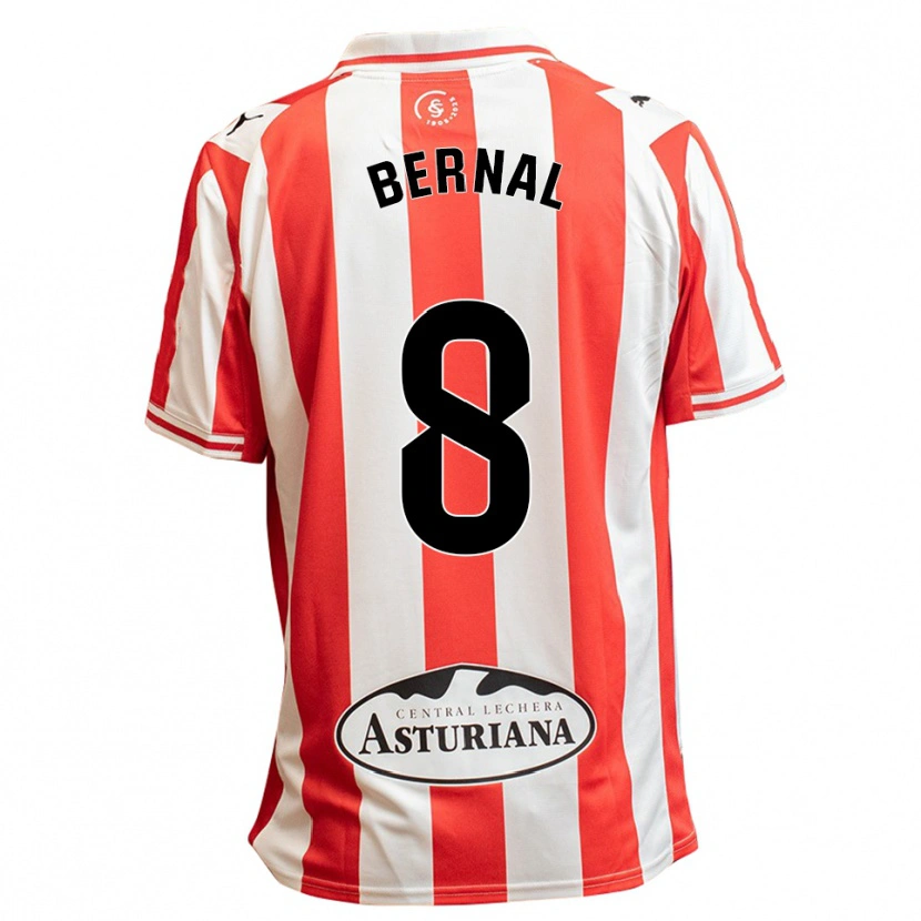 Danxen Men Jesús Bernal #8 White Red Home Jersey 2025/26 T-Shirt