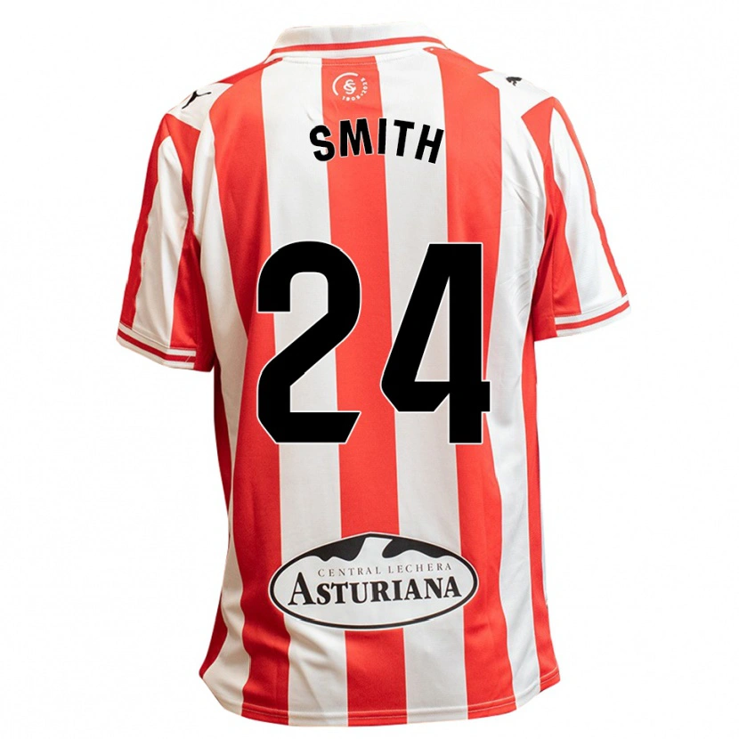 Danxen Men Justin Smith #24 White Red Home Jersey 2025/26 T-Shirt
