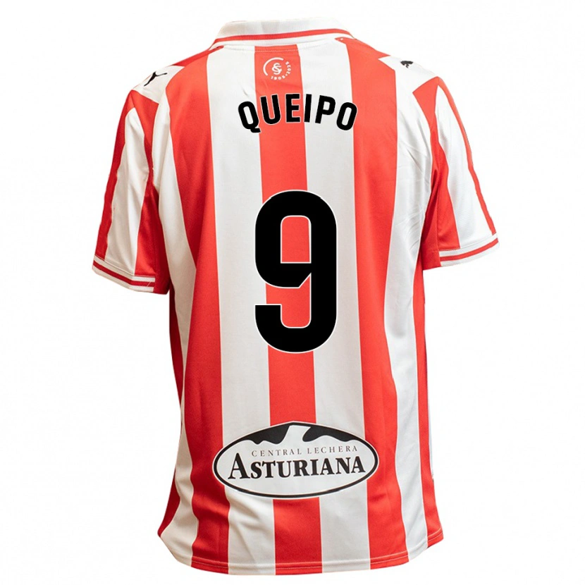 Danxen Men Dani Queipo #9 White Red Home Jersey 2025/26 T-Shirt