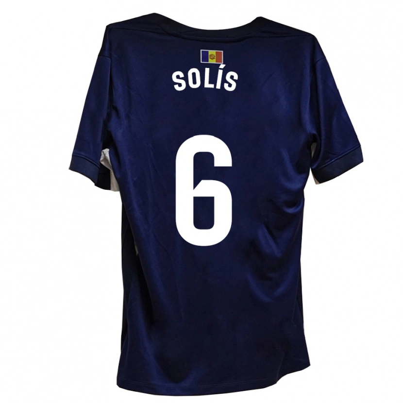 Danxen Men Alberto Solís #6 Navy White Home Jersey 2025/26 T-Shirt