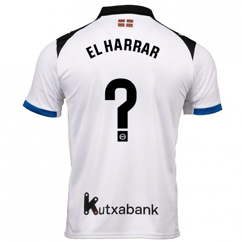 Danxen Men Mohamed El Harrar #0 White Blue Away Jersey 2025/26 T-Shirt