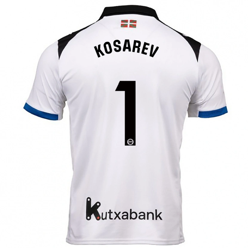 Danxen Men Oleksandr Kosarev #1 White Blue Away Jersey 2025/26 T-Shirt