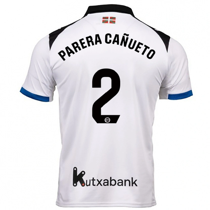 Danxen Men Laia Parera Cañueto #2 White Blue Away Jersey 2025/26 T-Shirt