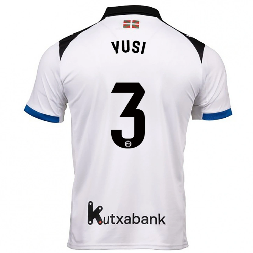 Danxen Men Youssef Enríquez #3 White Blue Away Jersey 2025/26 T-Shirt