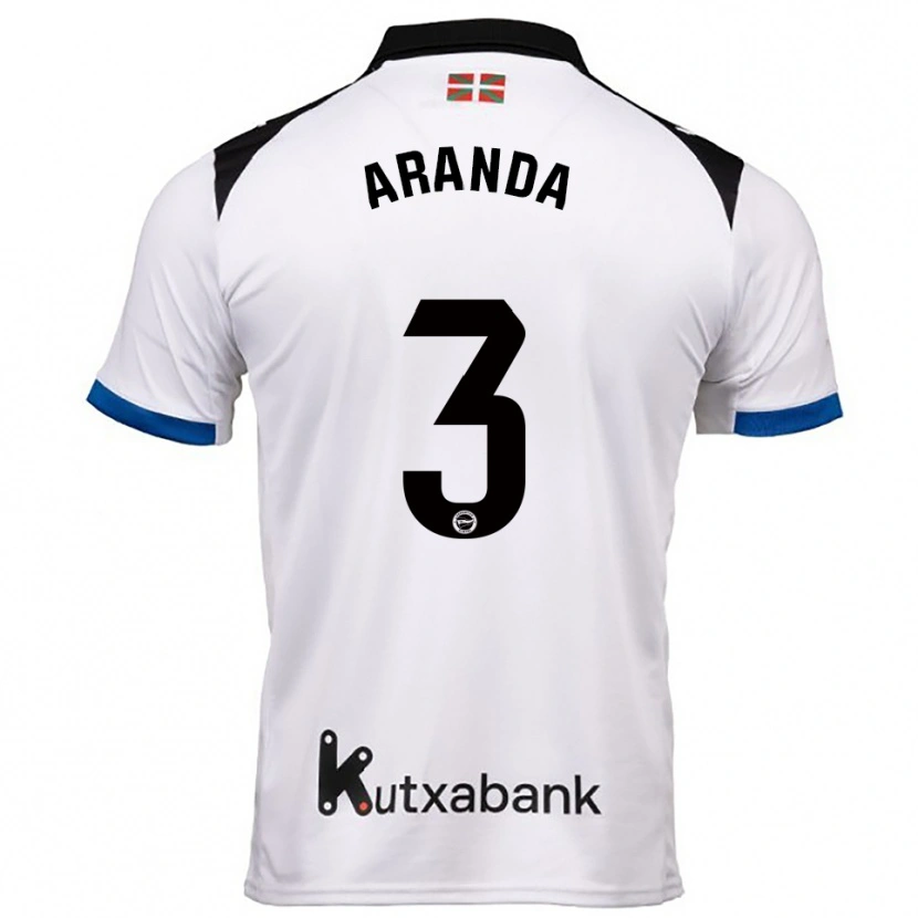 Danxen Men Miguel Aranda #3 White Blue Away Jersey 2025/26 T-Shirt