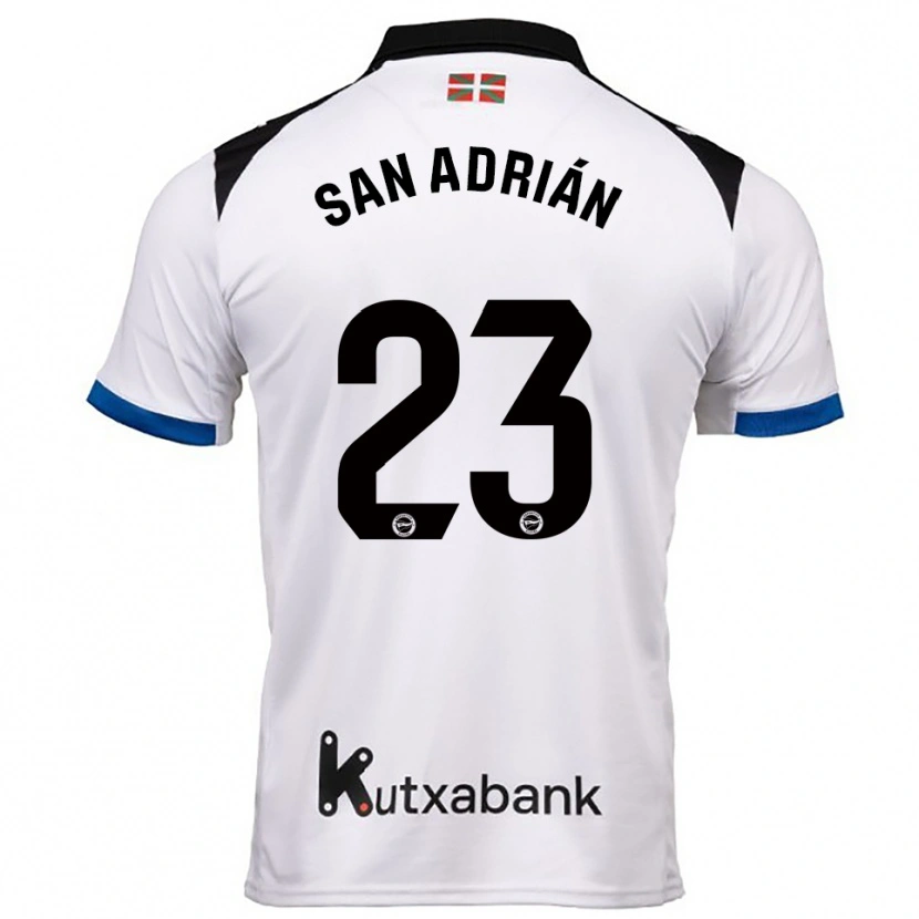Danxen Men Marta San Adrián #23 White Blue Away Jersey 2025/26 T-Shirt