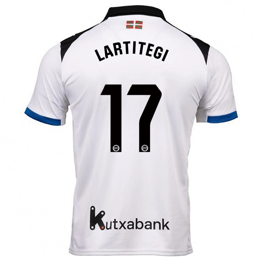 Danxen Men Julen Lartitegi #17 White Blue Away Jersey 2025/26 T-Shirt