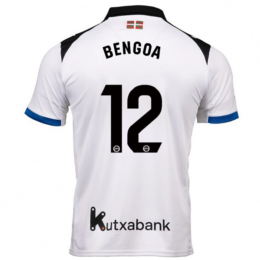 Danxen Men Nerea Bengoa #12 White Blue Away Jersey 2025/26 T-Shirt