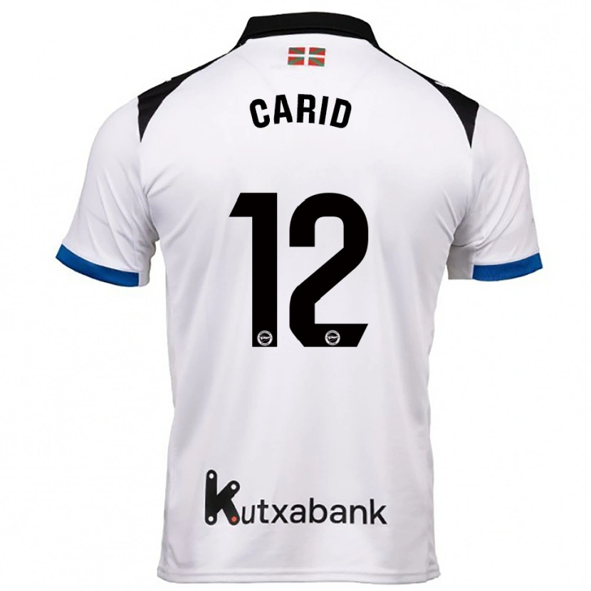 Danxen Men Andrea Carid #12 White Blue Away Jersey 2025/26 T-Shirt