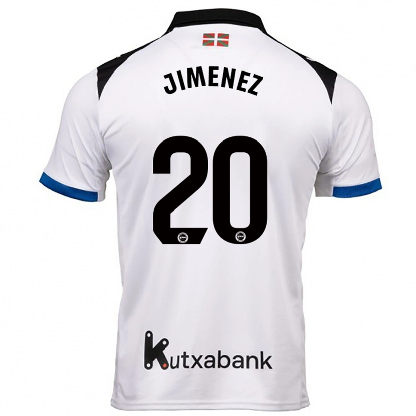 Danxen Men Encarnacion Jimenez #20 White Blue Away Jersey 2025/26 T-Shirt