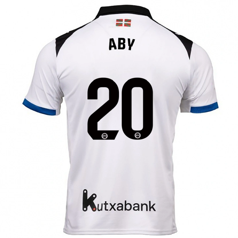 Danxen Men Emmanuella Aby #20 White Blue Away Jersey 2025/26 T-Shirt