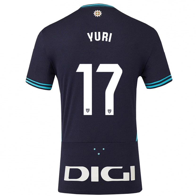 Danxen Men Yuri Berchiche #17 Navy Sky Blue Away Jersey 2025/26 T-Shirt