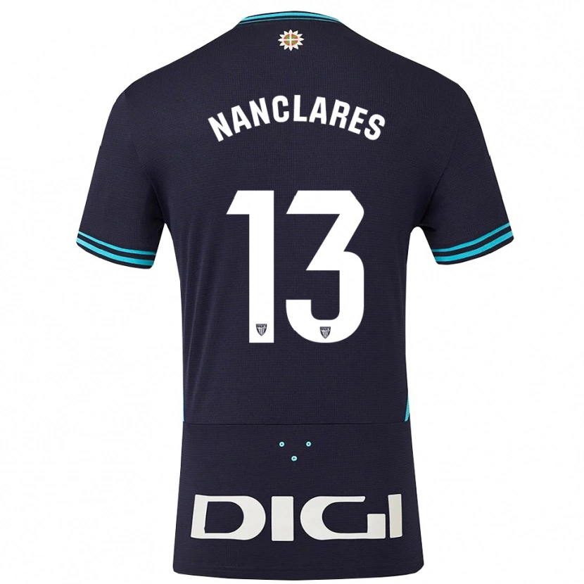 Danxen Men Adriana Nanclares Romero #13 Navy Sky Blue Away Jersey 2025/26 T-Shirt