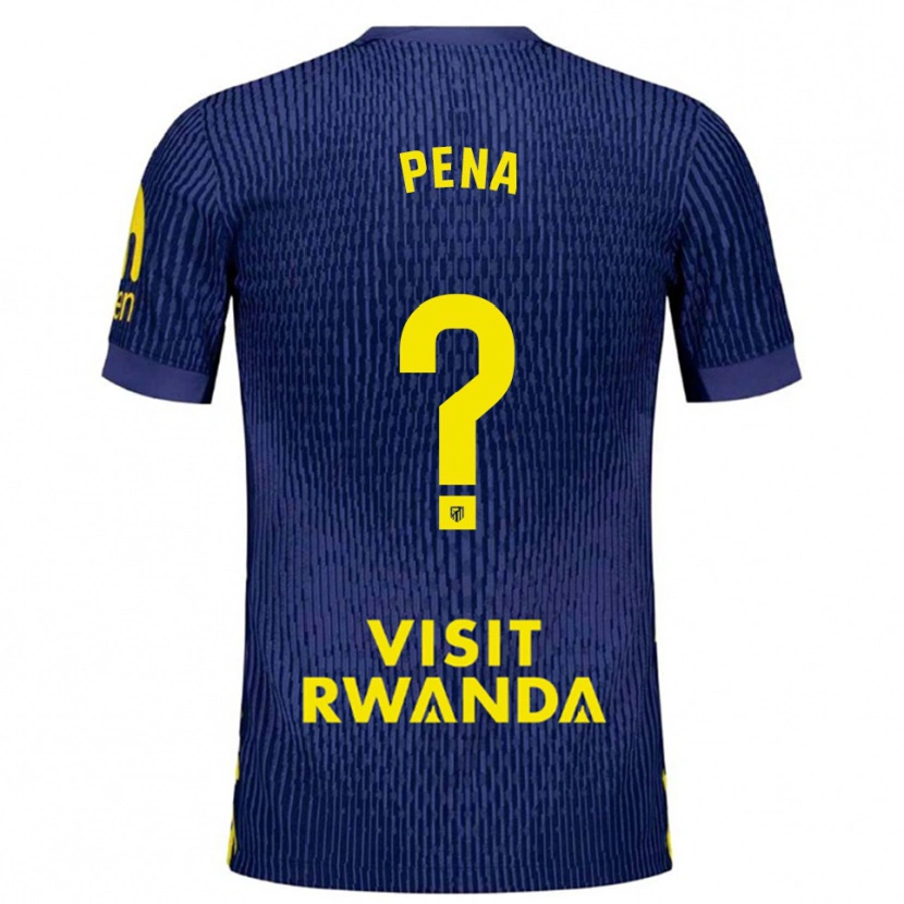 Danxen Men Hector Pena #0 Navy Yellow Away Jersey 2025/26 T-Shirt