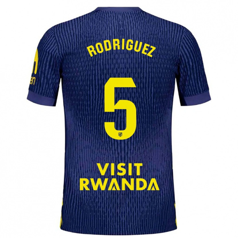 Danxen Men Cinta Rodriguez #5 Navy Yellow Away Jersey 2025/26 T-Shirt