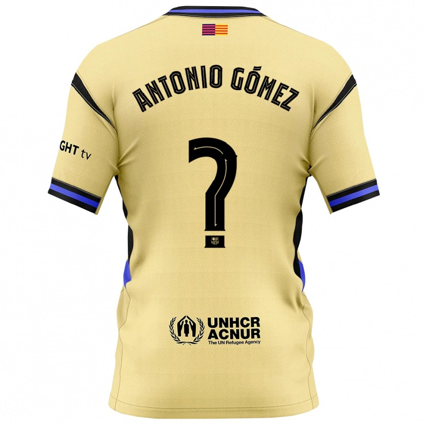 Danxen Men Antonio Gómez #0 Yellow Black Away Jersey 2025/26 T-Shirt