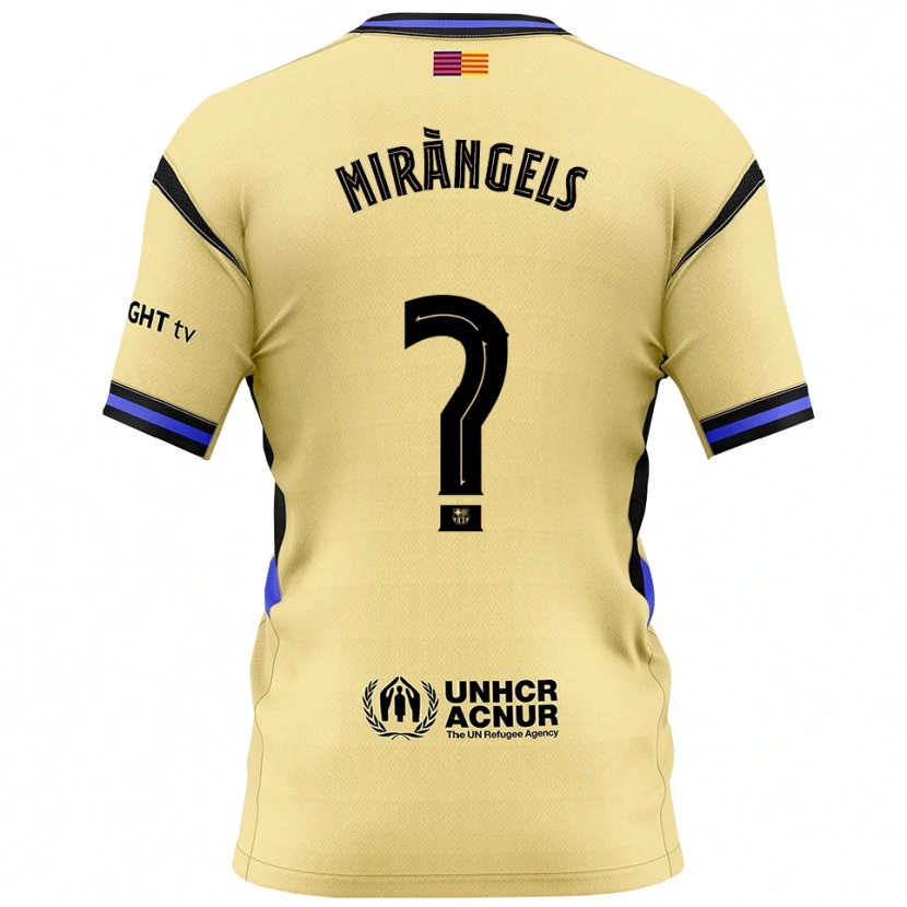 Danxen Men Xavi Miràngels #0 Yellow Black Away Jersey 2025/26 T-Shirt