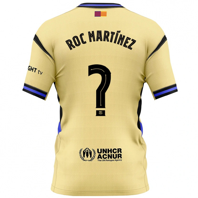 Danxen Men Roc Martínez #0 Yellow Black Away Jersey 2025/26 T-Shirt