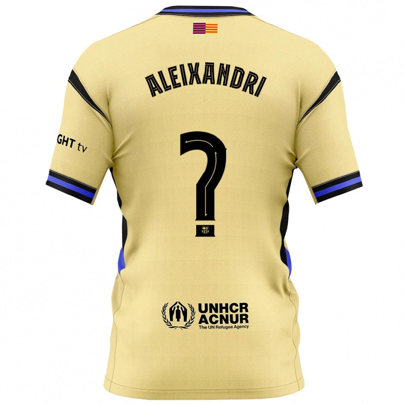 Danxen Men Laia Aleixandri López #0 Yellow Black Away Jersey 2025/26 T-Shirt