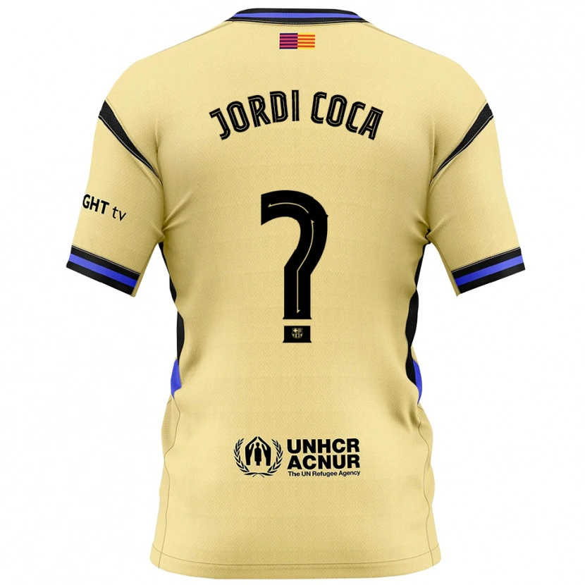 Danxen Men Jordi Coca #0 Yellow Black Away Jersey 2025/26 T-Shirt
