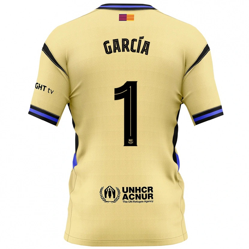 Danxen Men Joan García #1 Yellow Black Away Jersey 2025/26 T-Shirt