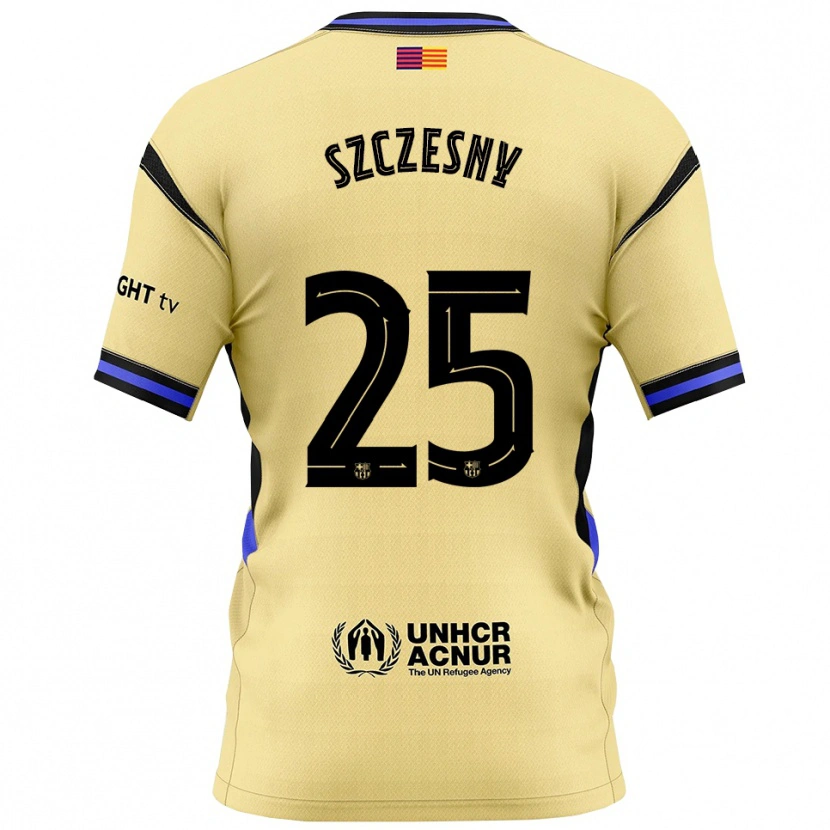 Danxen Men Wojciech Szczesny #25 Yellow Black Away Jersey 2025/26 T-Shirt