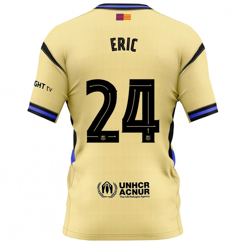 Danxen Men Eric García #24 Yellow Black Away Jersey 2025/26 T-Shirt