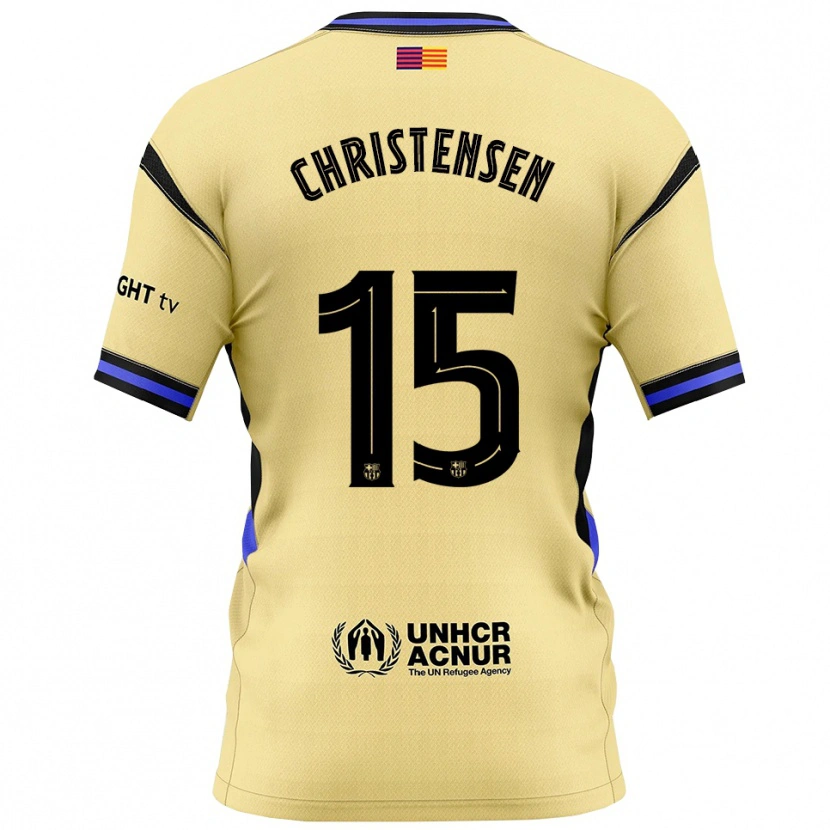 Danxen Men Andreas Christensen #15 Yellow Black Away Jersey 2025/26 T-Shirt