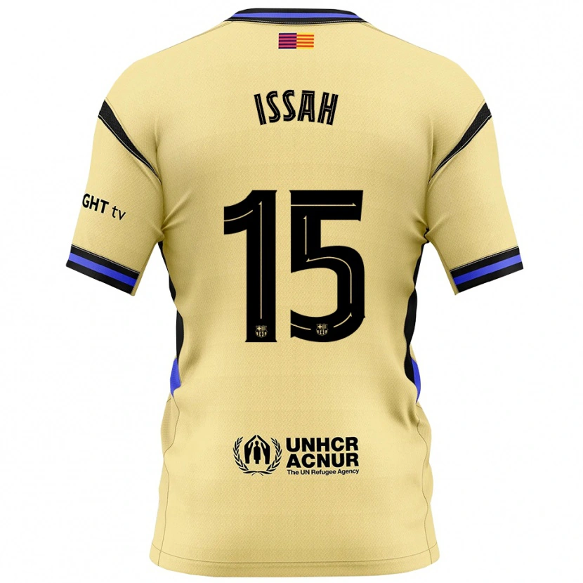 Danxen Men Aziz Issah #15 Yellow Black Away Jersey 2025/26 T-Shirt