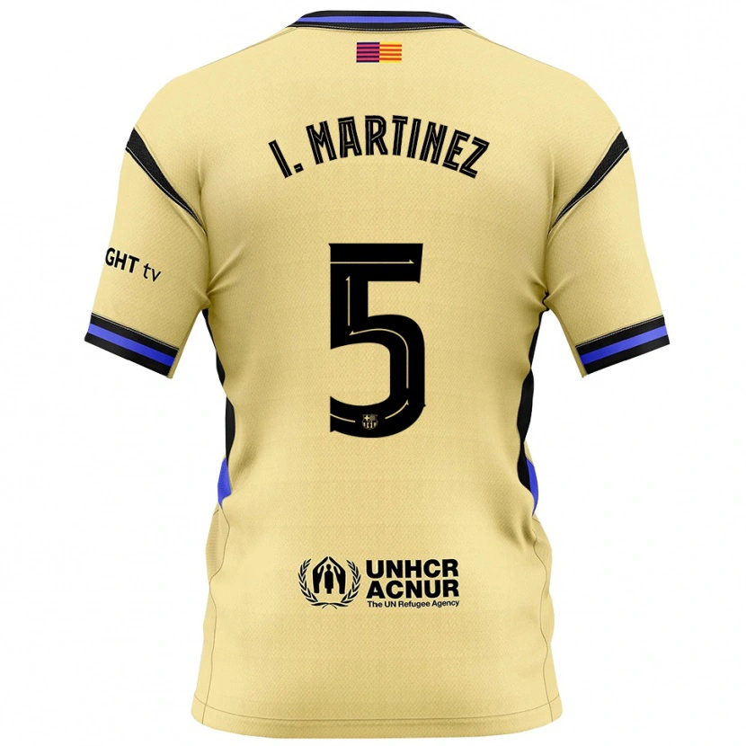 Danxen Men Iñigo Martínez #5 Yellow Black Away Jersey 2025/26 T-Shirt