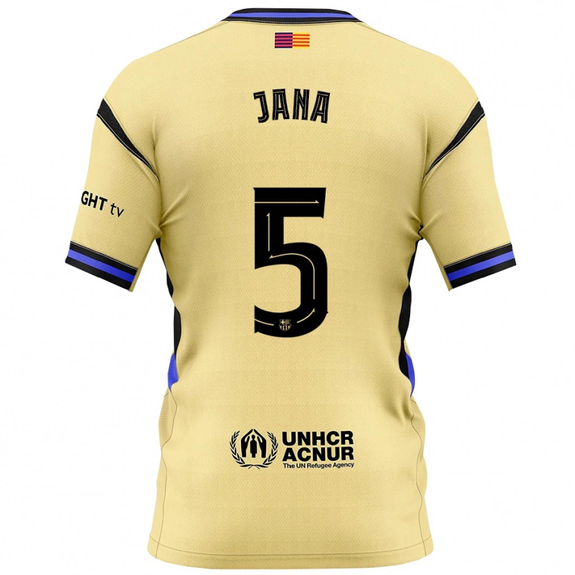 Danxen Men Jana Fernández #5 Yellow Black Away Jersey 2025/26 T-Shirt