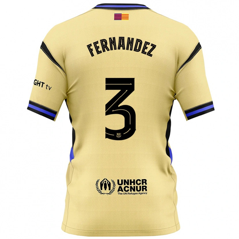 Danxen Men Jana Fernandez #3 Yellow Black Away Jersey 2025/26 T-Shirt