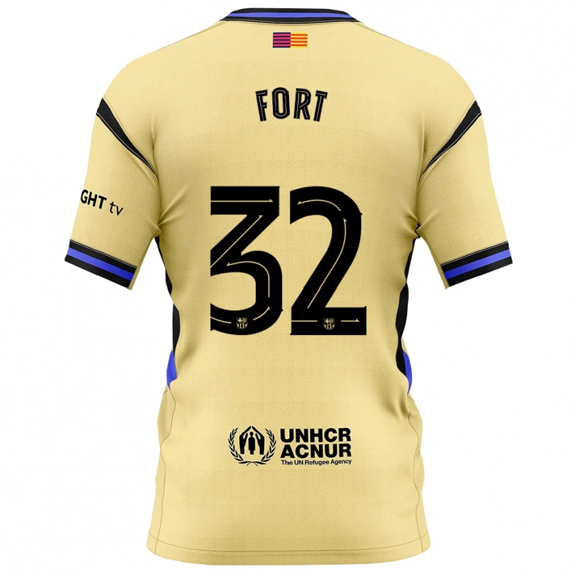 Danxen Men Héctor Fort #32 Yellow Black Away Jersey 2025/26 T-Shirt
