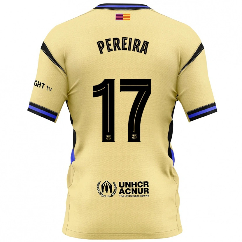 Danxen Men Andrea Pereira #17 Yellow Black Away Jersey 2025/26 T-Shirt