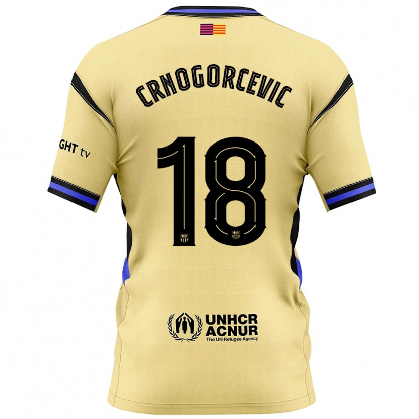 Danxen Men Ana-Maria Crnogorcevic #18 Yellow Black Away Jersey 2025/26 T-Shirt