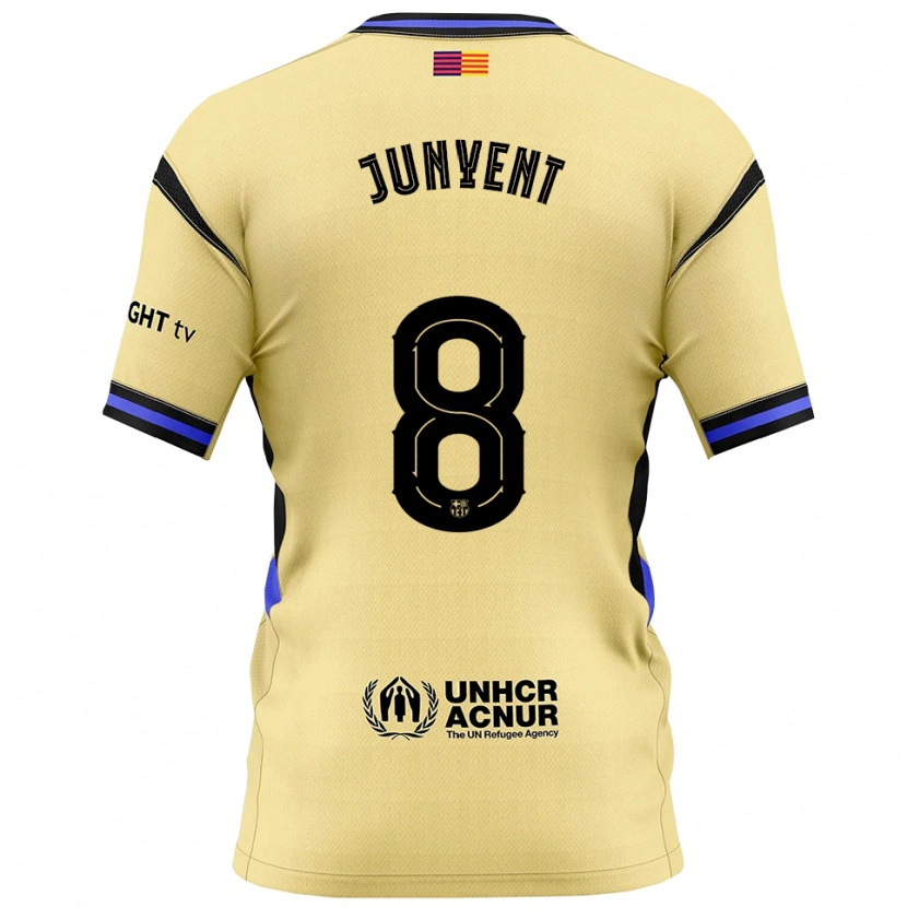 Danxen Men Quim Junyent #8 Yellow Black Away Jersey 2025/26 T-Shirt