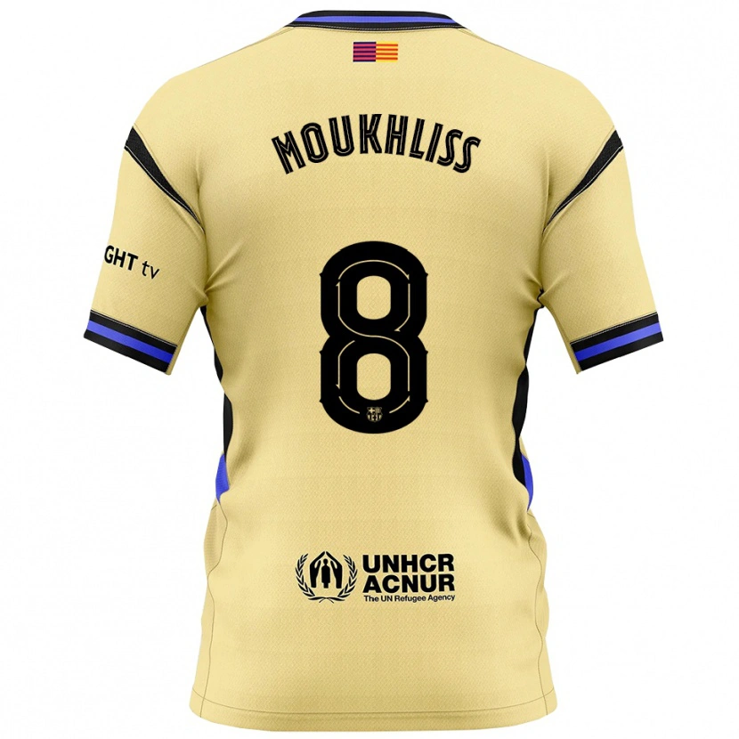 Danxen Men Moha Moukhliss #8 Yellow Black Away Jersey 2025/26 T-Shirt