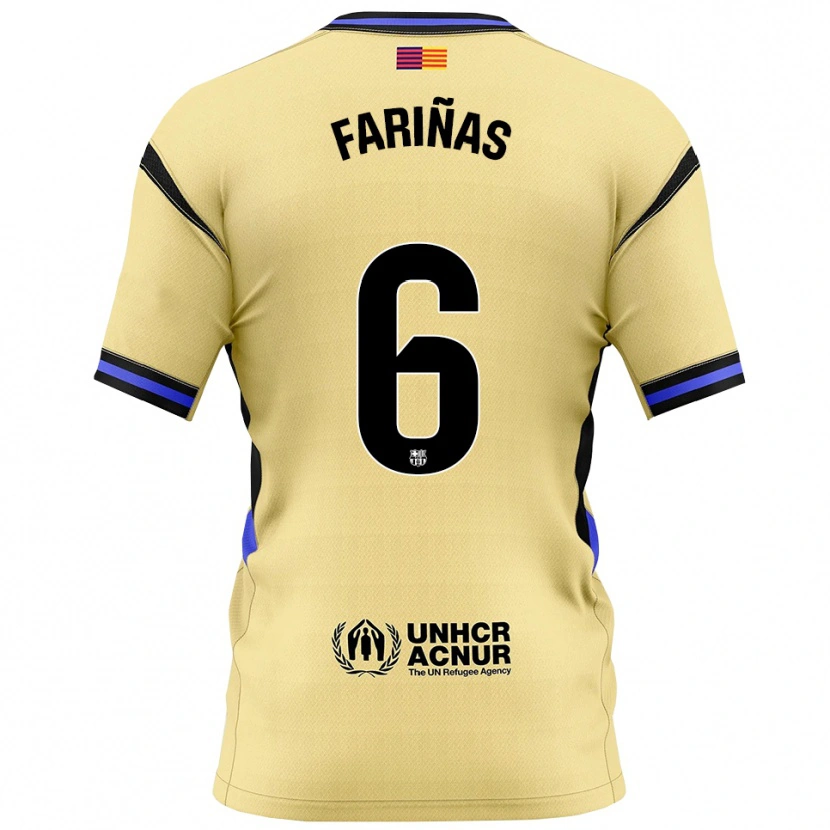 Danxen Men Brian Fariñas #6 Yellow Black Away Jersey 2025/26 T-Shirt