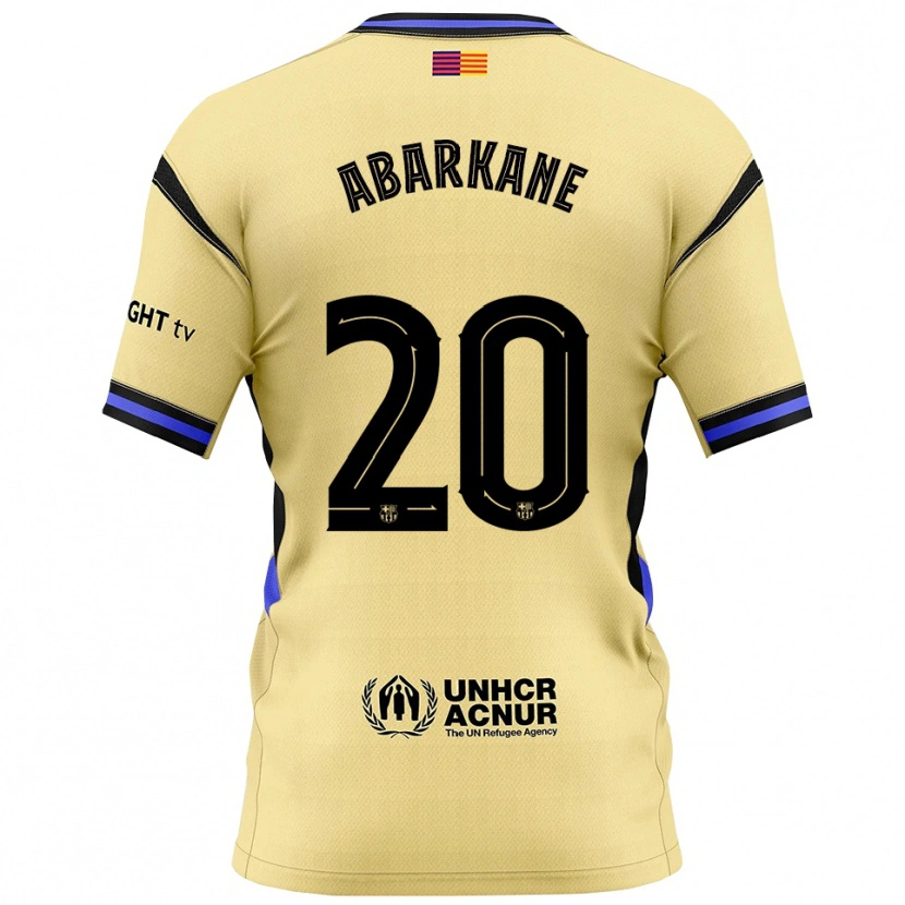 Danxen Men Ahmed Abarkane #20 Yellow Black Away Jersey 2025/26 T-Shirt