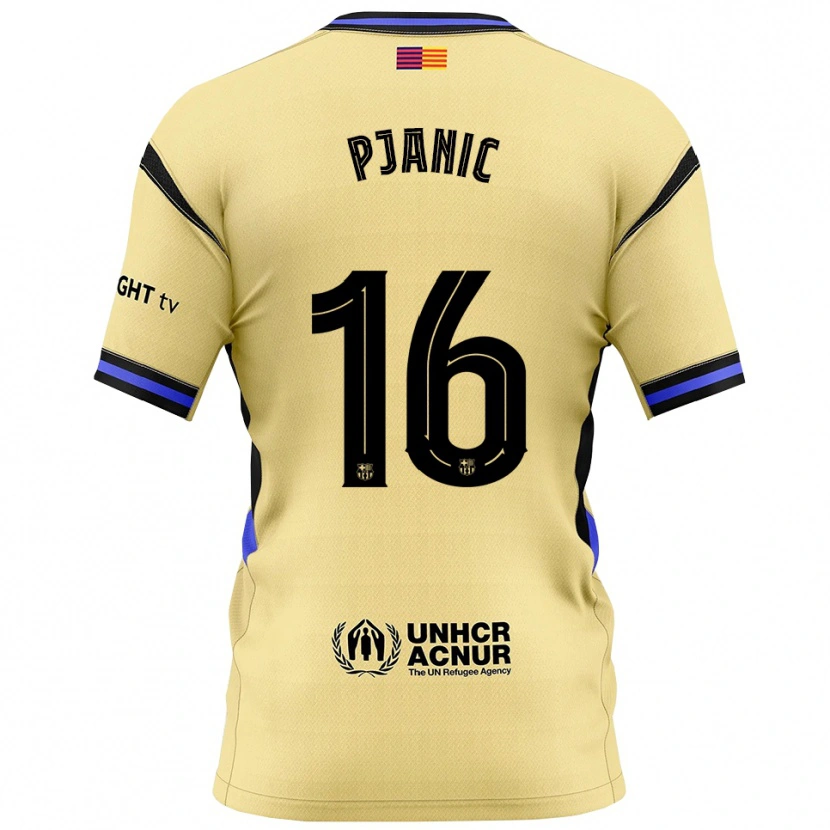 Danxen Men Miralem Pjanic #16 Yellow Black Away Jersey 2025/26 T-Shirt