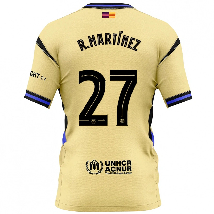 Danxen Men Roger Martínez #27 Yellow Black Away Jersey 2025/26 T-Shirt