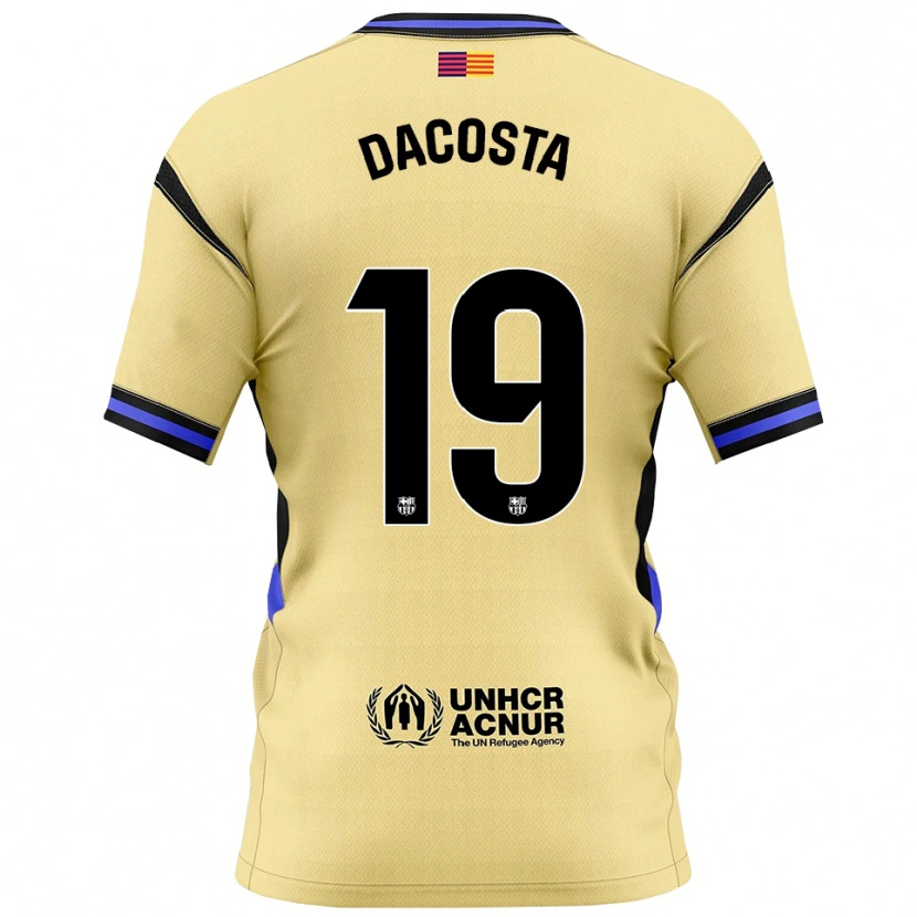 Danxen Men Raúl Dacosta #19 Yellow Black Away Jersey 2025/26 T-Shirt