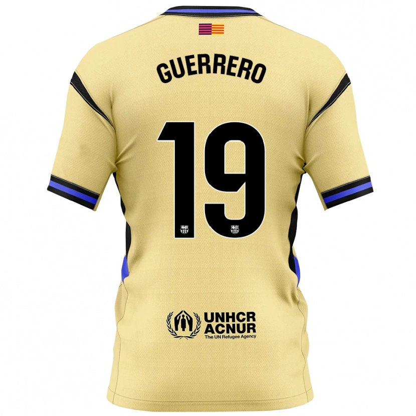 Danxen Men Adrián Guerrero #19 Yellow Black Away Jersey 2025/26 T-Shirt