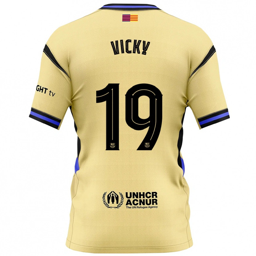 Danxen Men Vicky López #19 Yellow Black Away Jersey 2025/26 T-Shirt