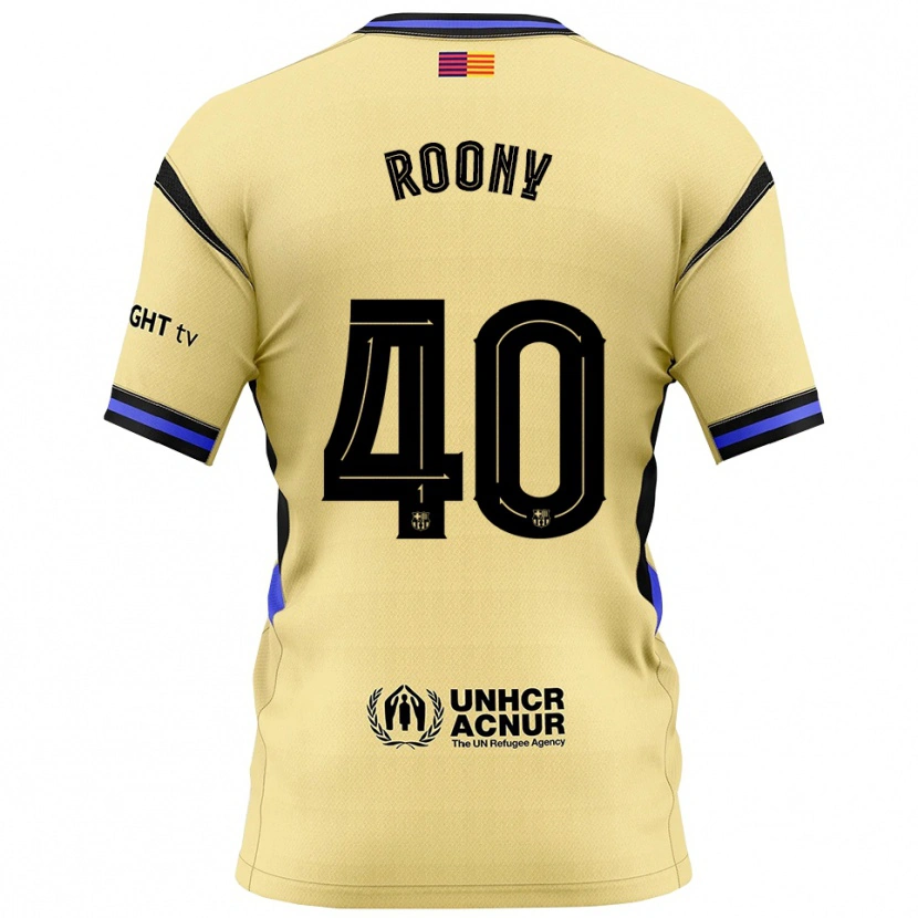 Danxen Men Roony Bardghji #40 Yellow Black Away Jersey 2025/26 T-Shirt